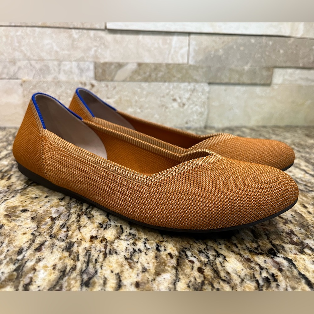 Rothy’s The Flat, size 7.5, Fawn